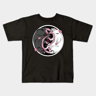 Yin Yang Rats Kids T-Shirt